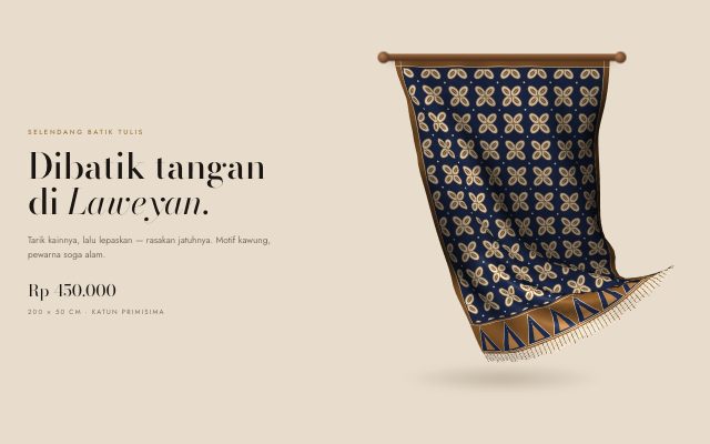 Effect preview: A batik scarf you can pull