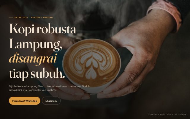 Effect preview: Living coffee steam